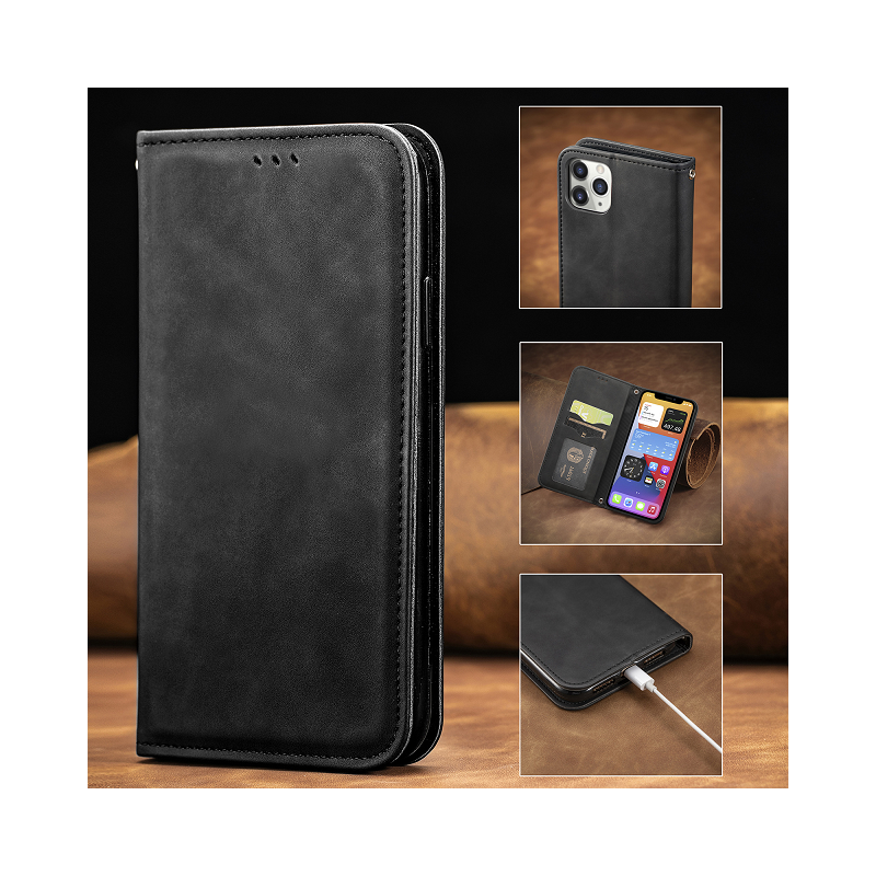 IssAcc leather case book for Apple iPhone 6/6s black, PN: 8878450199