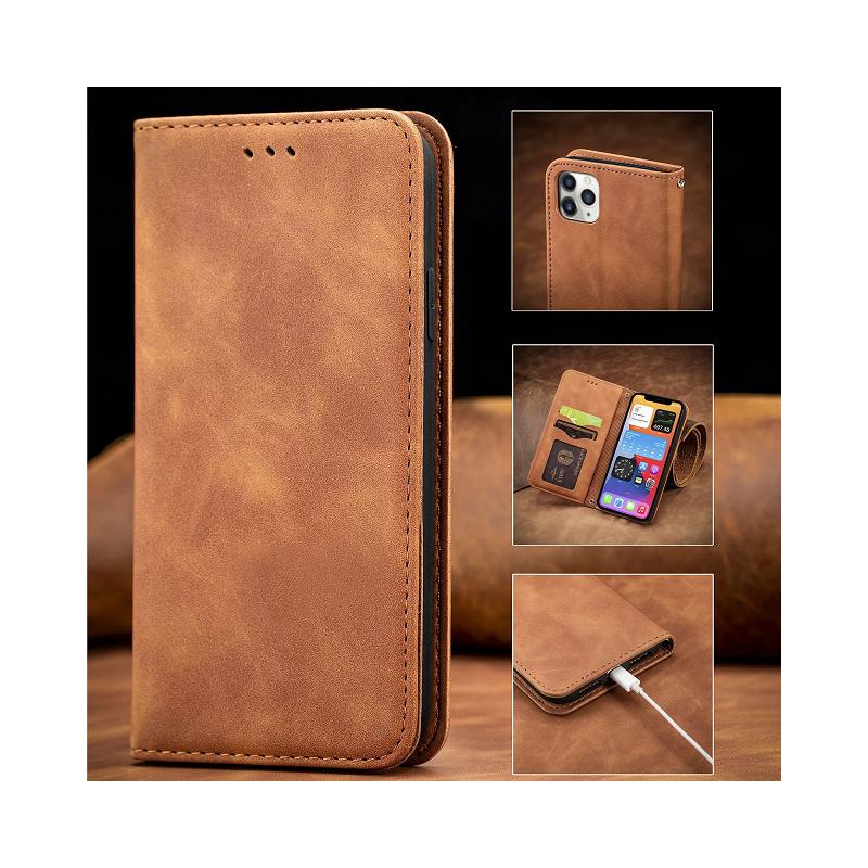 IssAcc leather book case Apple iPhone 6/6s light brown, PN: 88784521211