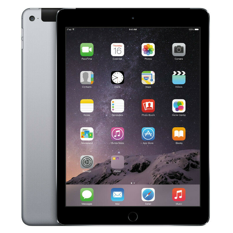 Apple iPad AIR 2 Cellular 64GB Grau, Klasse B gebraucht, Garantie 12 Monate, MwSt. nicht abzugsfähig