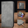 IssAcc leather case book for iPhone 7, 8, SE 2020, SE 2022 gray, PN: 887845065