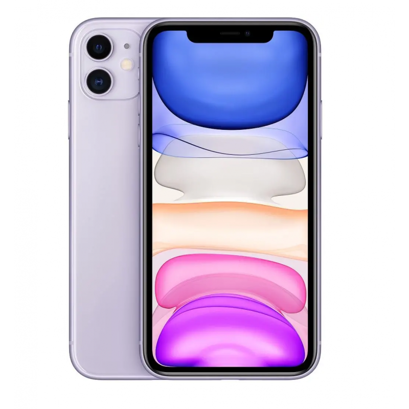 Apple iPhone 11 128GB lila, Klasse A, gebraucht, Garantie 12 Monate, MwSt. nicht abzugsfähig