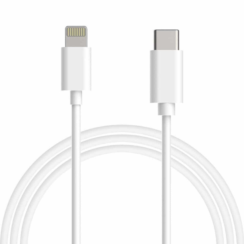 Lightning cable to USB-C 1m quality, white, SPECIAL OFFER