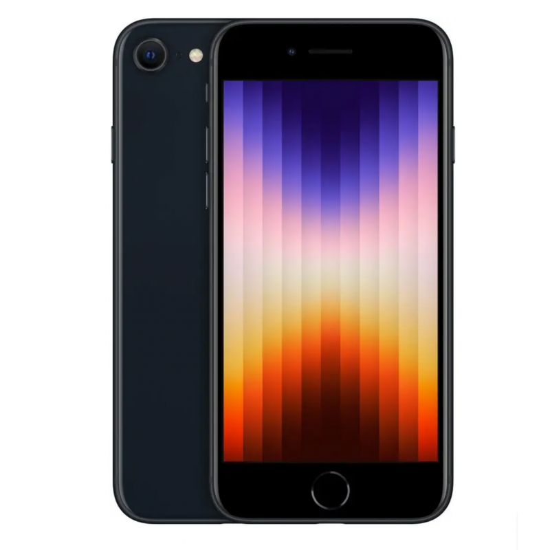 Apple iPhone SE 2022 64GB Midnight, Klasse A, gebraucht, 12 Monate Garantie, Mehrwertsteuer nicht abzugsfähig