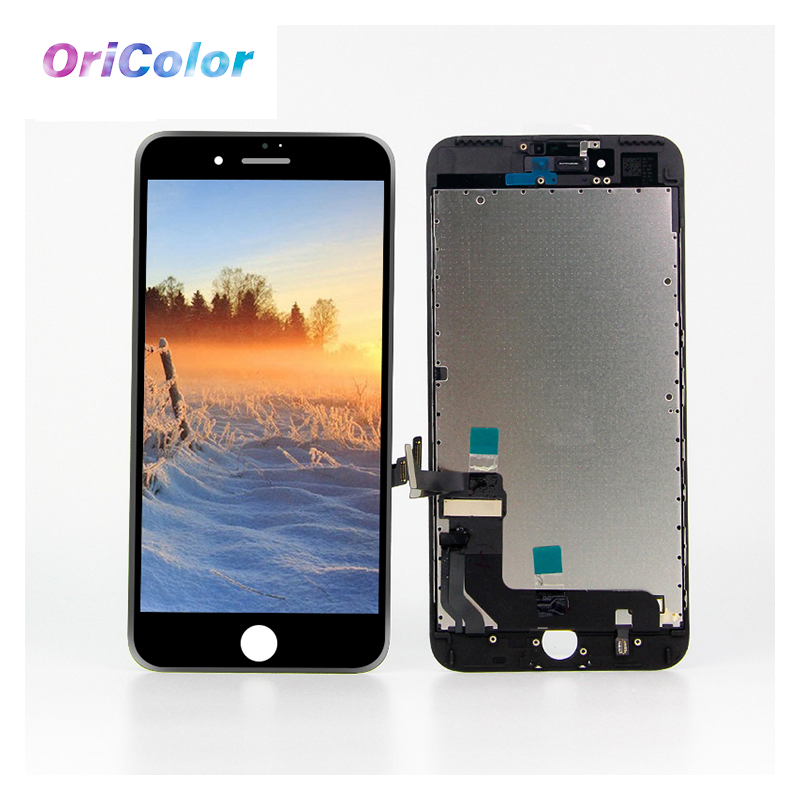 LCD für iPhone 7 Plus LCD-Display und Touch. Oberfläche schwarz, OriColor-Qualität