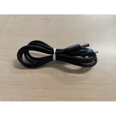 MicroUSB Kabel 1m geflochten schwarz
