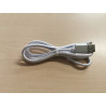 MicroUSB cable 1m braided white