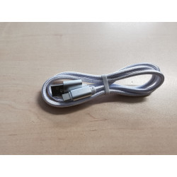 USB-C cable 1m braided white