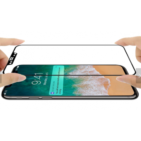 IPhone 12 6,7 "Schutzglas 3D-Vollkleber, Schwarz