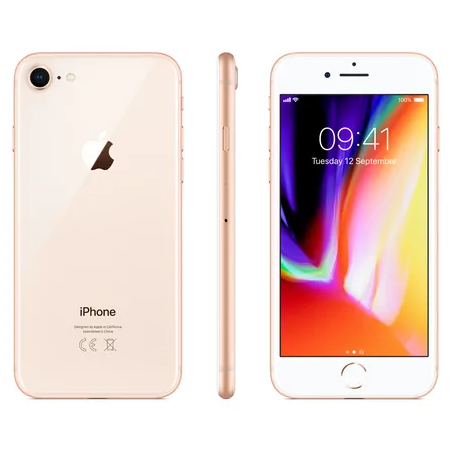 Apple iPhone 8 64GB Gold, Klasse A-, gebraucht, Garantie 12 Monate, MwSt. nicht abzugsfähig