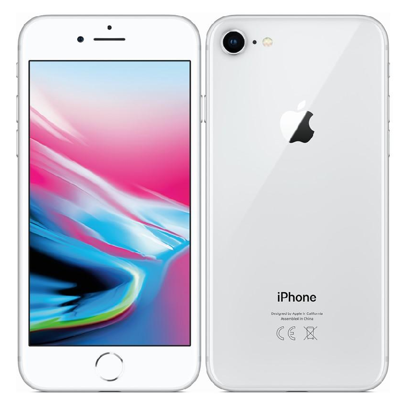 Apple iPhone 8 64GB Silver, class A-, used, 12 months warranty